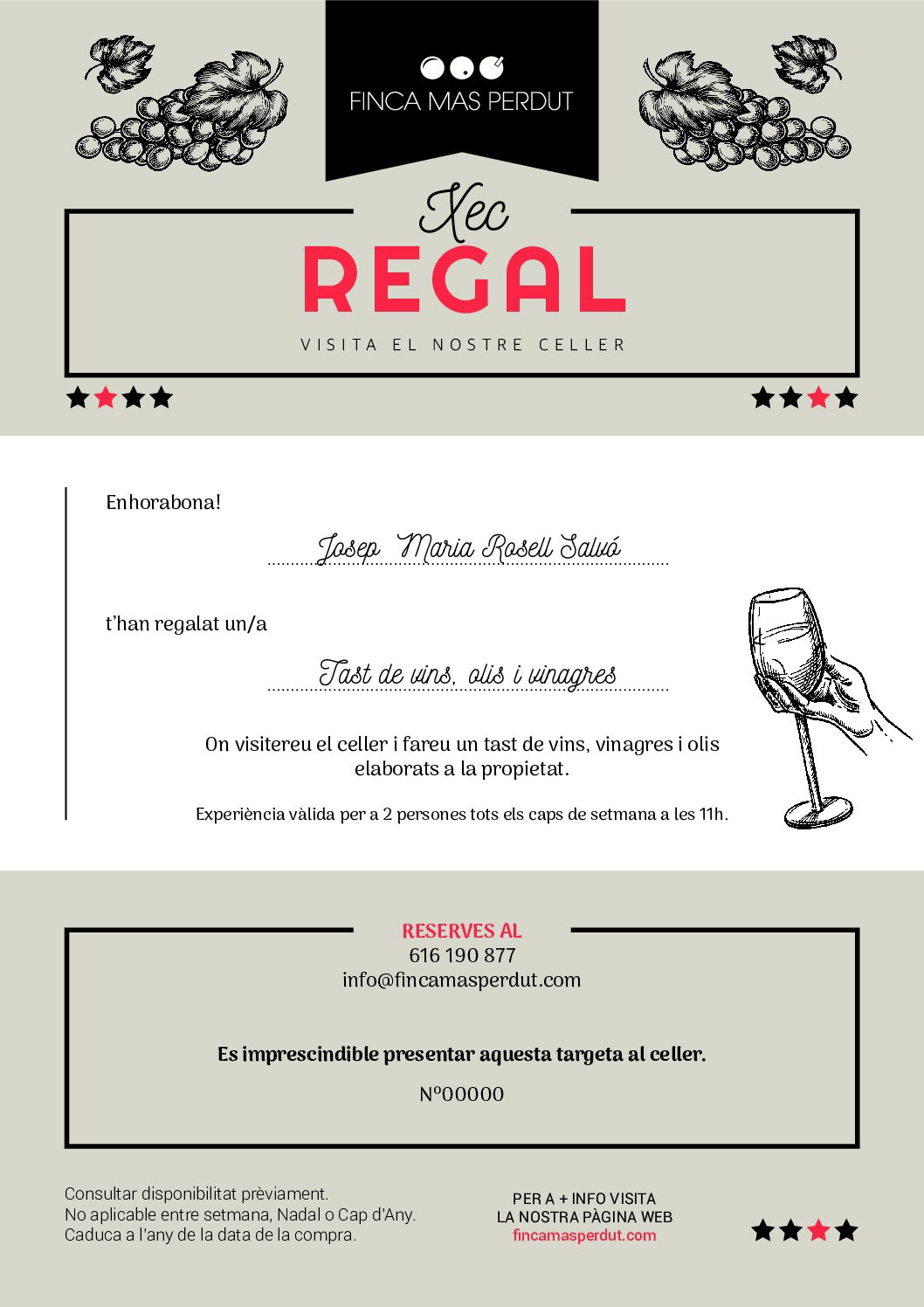XEC REGAL PERSONALITZAT